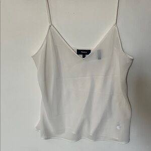 Theory Women's Sheer White Camisole